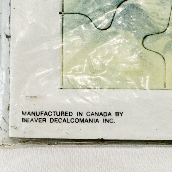 Boeing 727 Airplane Air Canada Tray Framed Jigsaw Puzzle New Sealed Complete - Picture 2 of 5